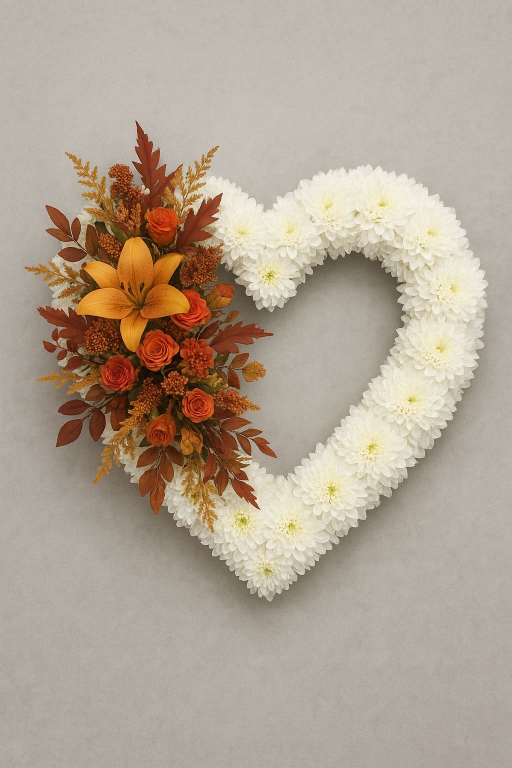 Open Heart Based Flower Tribute