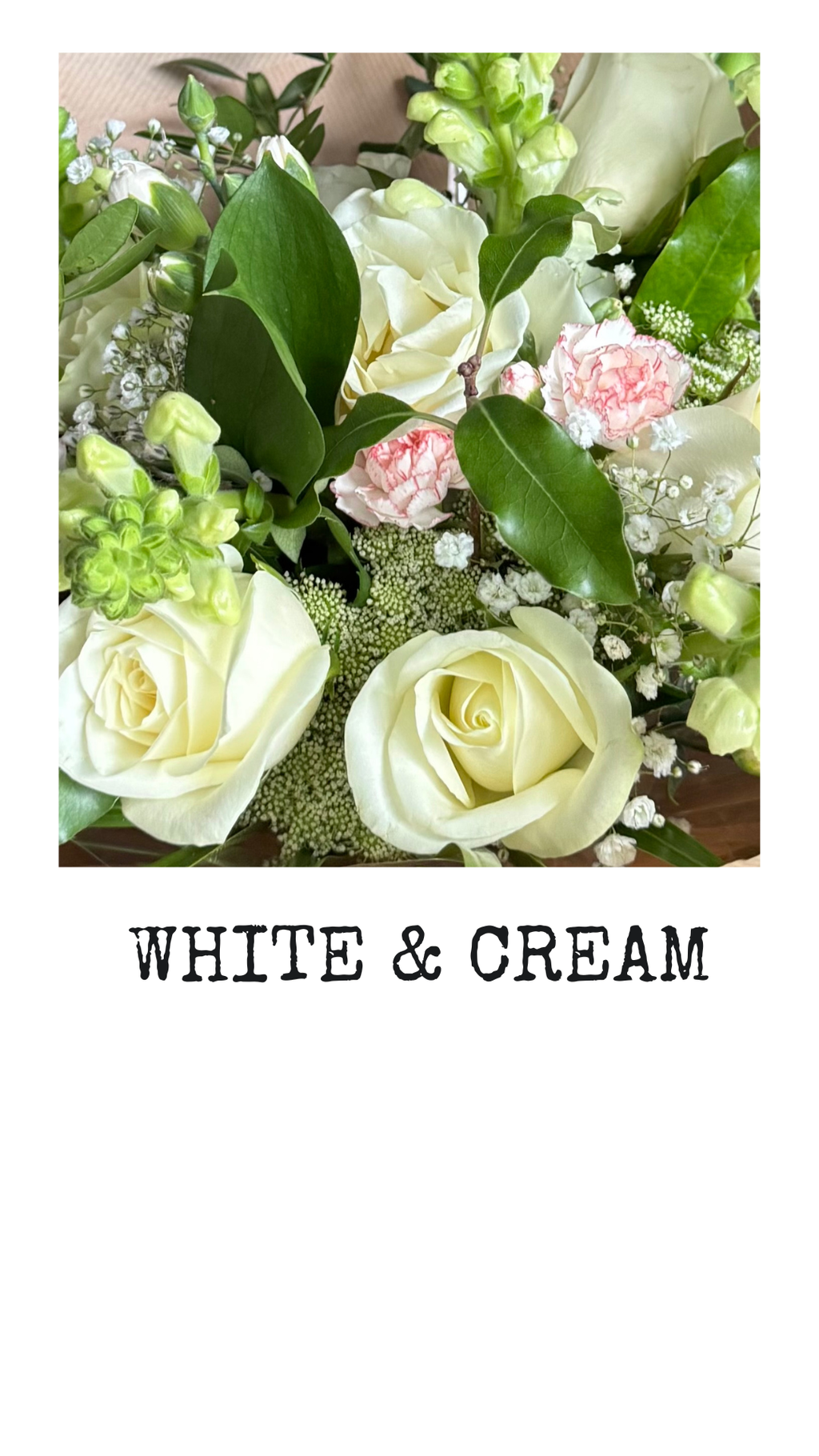 White & Cream -  Hand-tied Bouquet