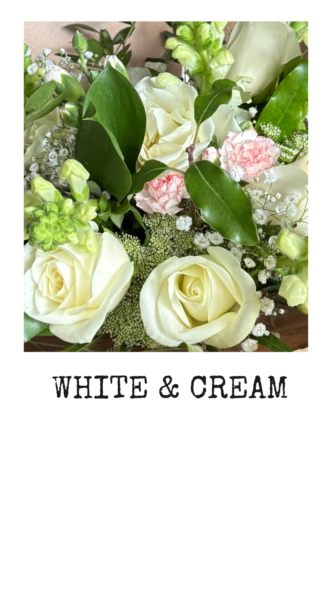 White & Cream -  Hand-tied Bouquet