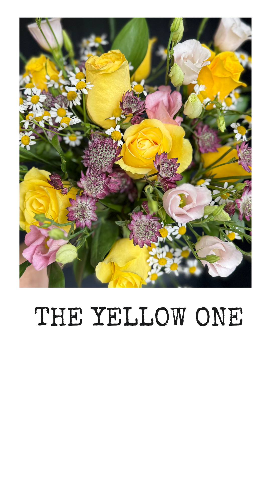 The Yellow One - Hand-tied Bouquet