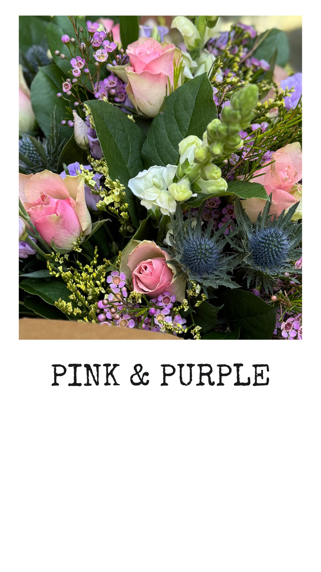Pink & Purple - Hand-tied Bouquet
