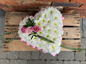 Closed Heart Based Flower Tribute